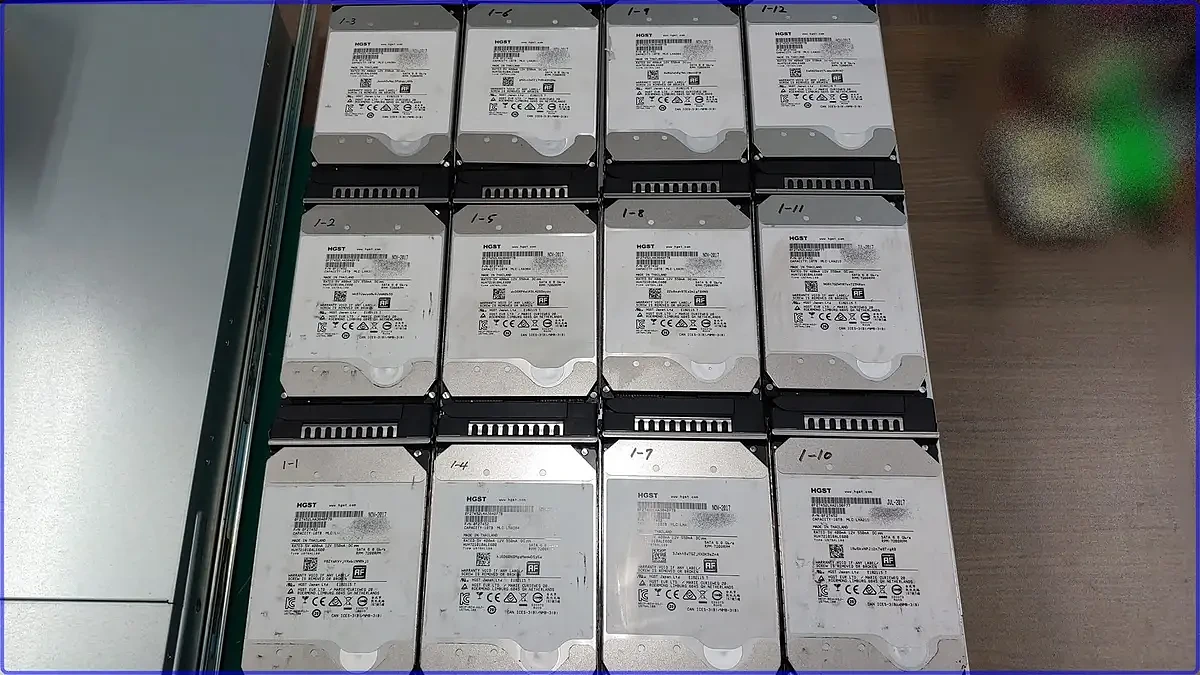 Synology RS18017xs+ 360TB 36디스크 리빌드 폴더 유실 복구 사례